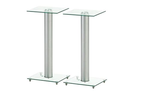 Monoprice Glass Speaker Stand Inch Pair With Cable Management