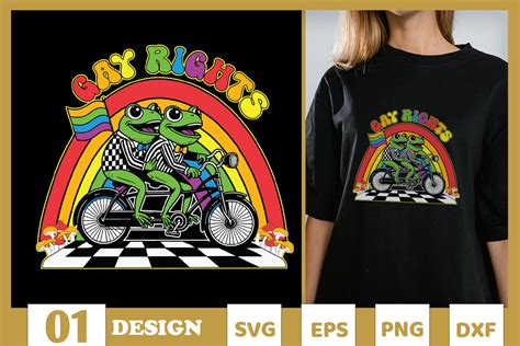 Gay Rights Funny Frog Lgbt Rainbow Svg Graphic By Skinite Creative Fabrica