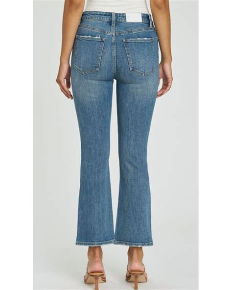 Pistola Lennon Cropped Bootcut Flare Jean In Blue Lyst