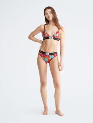 Calvin Klein 1996 Unlined Triangle Bralette Modern Bikini Calvin Klein USA