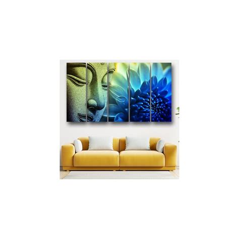 Casperme Multiple Frames Buddha Wall Painting For Living Room Bedroom