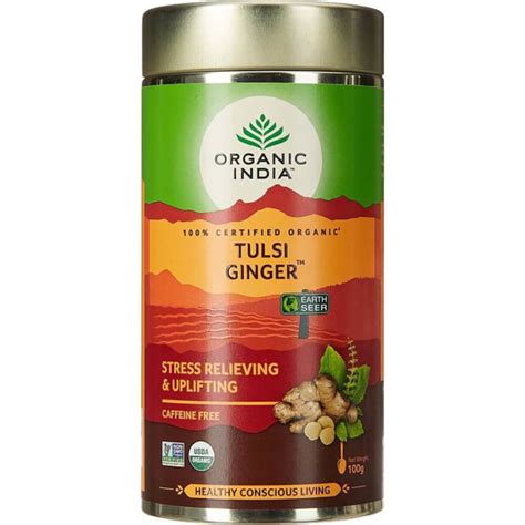 Tulsi Sweet Lemon 25 Tea Bags Organic India AyurShop