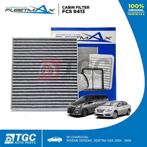 Fleetmax Cabin Filter Aircon Cleaner W Charcoal Nissan Serena