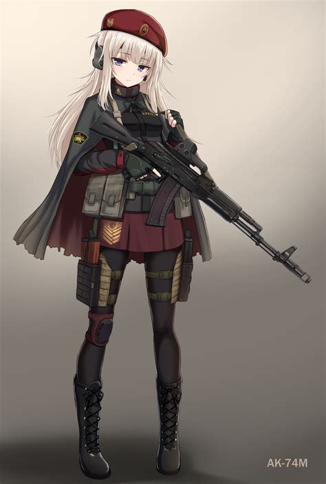 fan art, AK-74M, blonde, Girls Frontline HD Phone Wallpaper | Rare Gallery