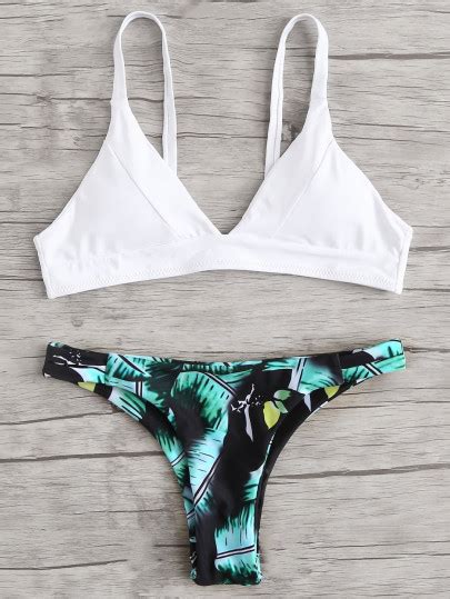 Traje De Baño Bañador Sexy De Moda Bikini Romwe