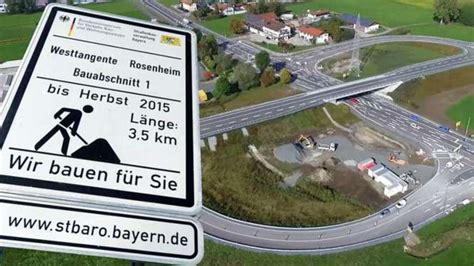 Rosenheim Erster Abschnitt der B15 Westtangente für Verkehr freigegeben