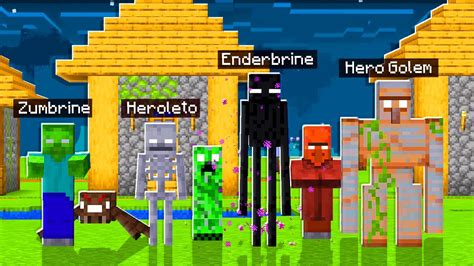 TODOS OS MOBS VIRARAM HEROBRINE NO MINECRAFT YouTube