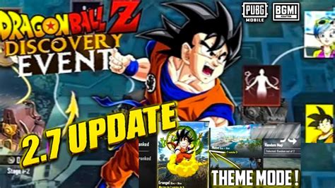 Goku Theme Mode In Pubg Mobile Update Dragon Ball Z Discovery