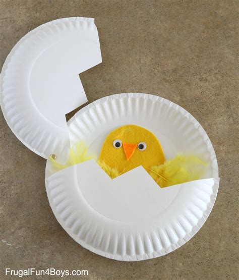 Paper Plate Craft Hatching Chicks Frugal Fun For Boys And Girls