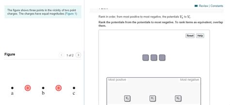 Solved The Figure Shows Three Points In The Vicinity Of Two Chegg