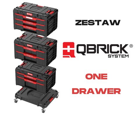 Zestaw Skrzy Z Szufladami Na Platformie Qbrick System One Drawer