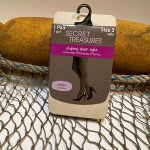 Secret Treasures Accessories New Secret Treasures Nude Sheer Shaping Tights Size Poshmark