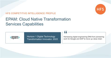 Epam Cloud Native Transformation Services Capabilities 2022 Hfs Research