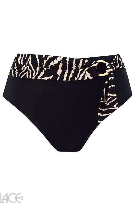 Fantasie Swim Silhouette Island Bikini Tailleslip High Leg Monochrome