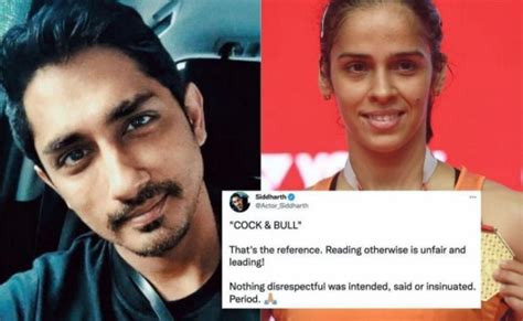 Siddharth Accused Of Sexist Tweet On Saina