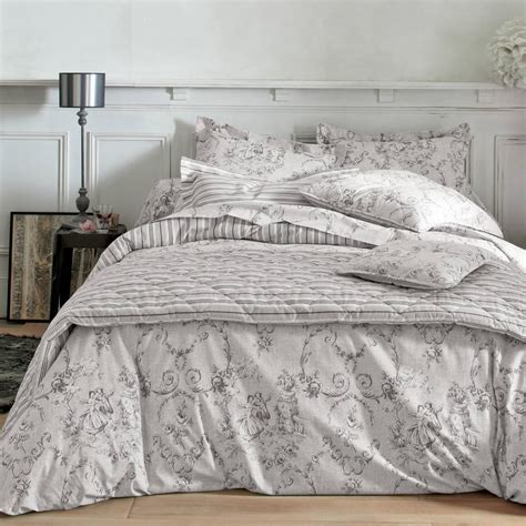 Housse de couette coton MARQUISE - gris | Housse de couette 3 SUISSES