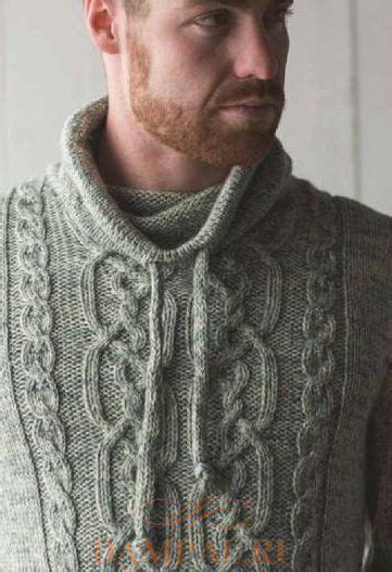 мужской пуловер | Sweater knitting patterns, Blouse pattern sewing, Men ...
