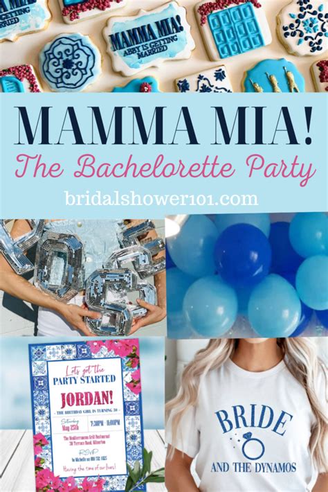 Editable Mamma Mia Themed Bachelorette Party Template Games