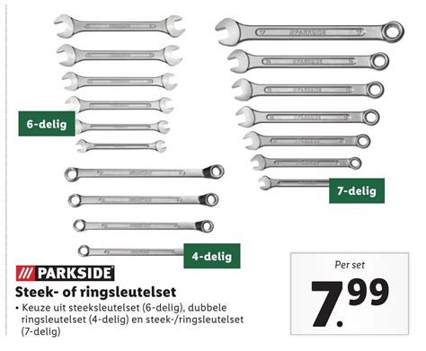 Parkside Steek Of Ringsleutelset Keuze Uit Steeksleutelset Delig