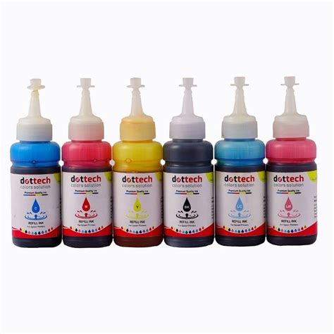 Dotech T673 Refill Ink For Epson L800 L805 L810 L850 L1800 Printers