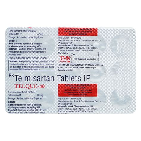 Telque Tablet S Price Uses Side Effects Netmeds