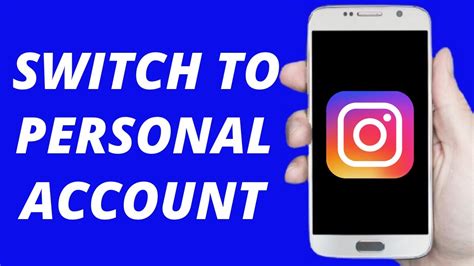 How To Switch Back To Personal Account On Instagram YouTube