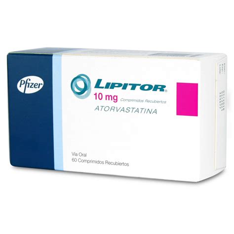 Lipitor Atorvastatina 10 Mg 60 Comprimidos Recubiertos Cruz Verde