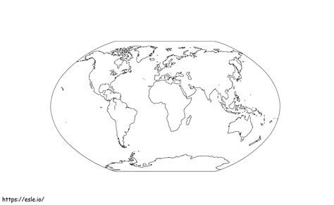 Blank World Map Image For Coloring Coloring Page