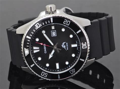 Casio MDV-106-1AV New Original 200M Duro Analog Mens Watch Black MDV ...