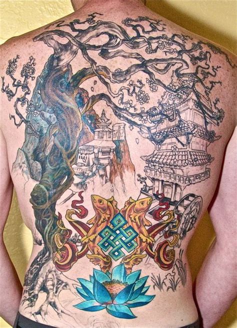 Eight Auspicious Symbols Tattoo | of 8 are there, can you find them all ...