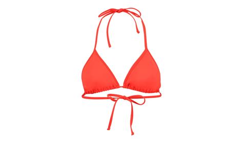 Dámské dvoudílné plavky Puma SWIM TRIANGLE BIKINI TOP P W červené AD