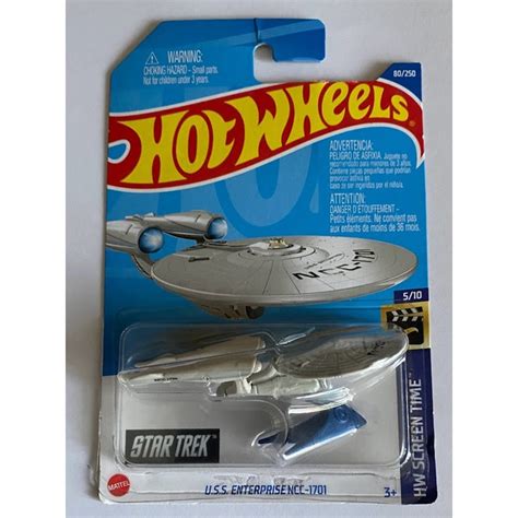 U S S Enterprise Ncc Hot Wheels Hw Screen Time Star Trek Shopee Brasil
