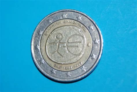 2 EURO MÜNZE strichmännchen griechenland 2009 sehr selten