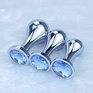 Amazon Anal Plug Luxury Jewelry Anal Trainer Kit Metal Butt Plug Prostate Massage Sex Toy