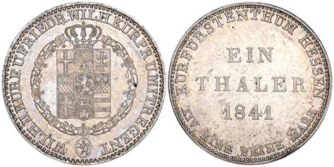 Wilhelm II Und Friedrich Wilhelm 1832 1847 Taler 1841 22 27 G AKS