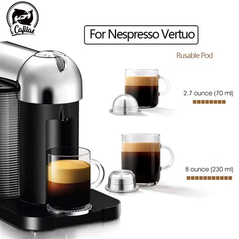 Icafilas Espresso Reusable Capsulas Nespresso Vertuoline Vertuo