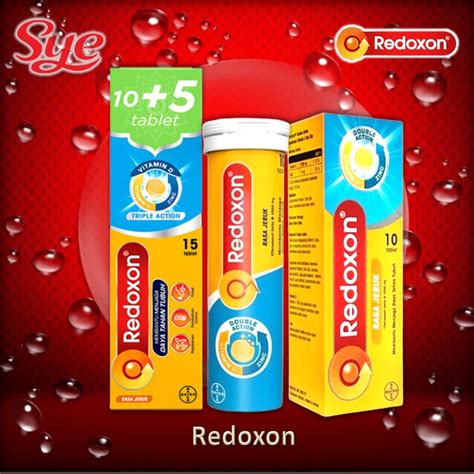 Jual Redoxon Vitamin C Zinc Rasa Jeruk Tablet Tablet