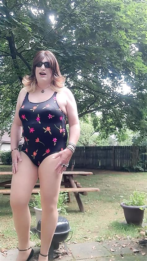 Staycation Bathing Suit And Pantyhose Outside American Shemale Porn By Faphouse Xhamster