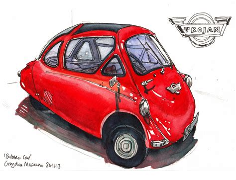 Lineandwash Bubble Car