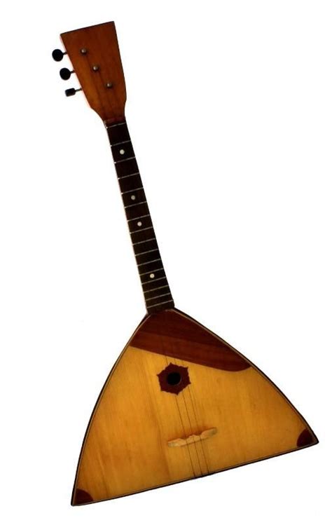 Lote 4488 - Balalaica, instrumento musical de cordas, antigo, apenas 3 ...