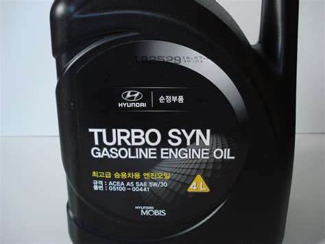 Подготовка в плановому ТО. Моторное масло Hyundai/Kia Turbo Syn 5W-30 ...