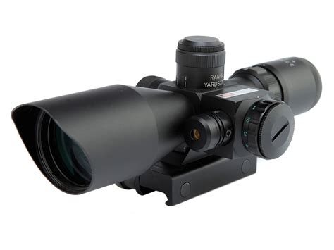 25 10x40 Mil Dot Rifle Scope W Laser