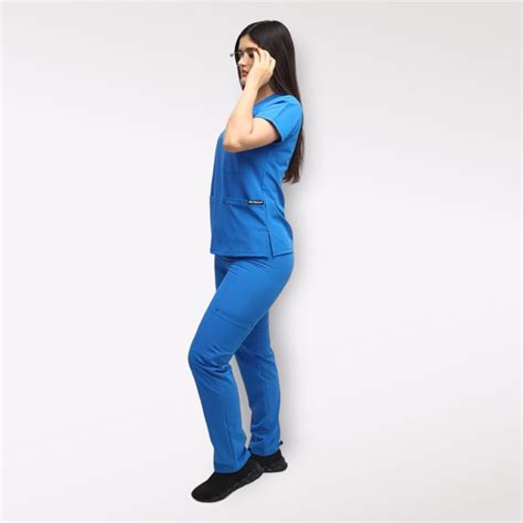 Inicio Uniforme De Dama Medico Anti Fluido MOD BAS AZUL MEDICO