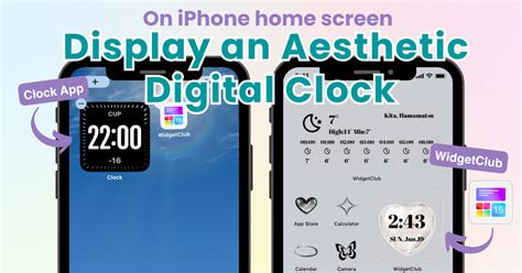 How to Display an Aesthetic Digital Clock on Your iPhone's Home Screen | WidgetClub