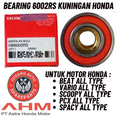 Jual Original Ahm Bearing Laher Bak Cvt Honda Beat Vario Scoopy