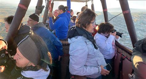 Cappadocia Hot Air Baloon Trip Turkey Editorial Stock Photo Image Of Tourist People 267877603