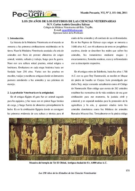 Medicina Veterinária Quantos Anos - 250 años de la Medicina Veterinaria en el mundo - 151 LOS 250 AÑOS DE ...