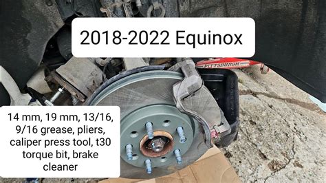 EQUINOX FRONT BRAKES AND ROTORS FULL REPLACEMENT AND TIPS NEW BRAKE