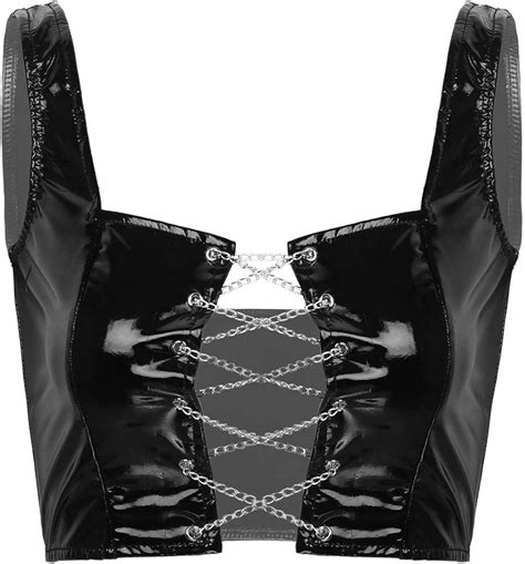 Iiniim Femme Jeune Fille Haut Corset R Tro Punk Gothique Hippie