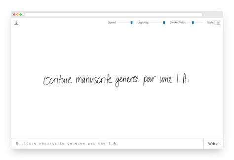 Calligrapher Une Ia Qui Imite L Criture Manuscrite